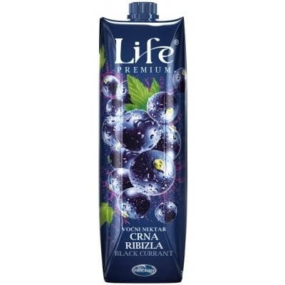 Sok crna ribizla premium Nectar Life 1l-slika