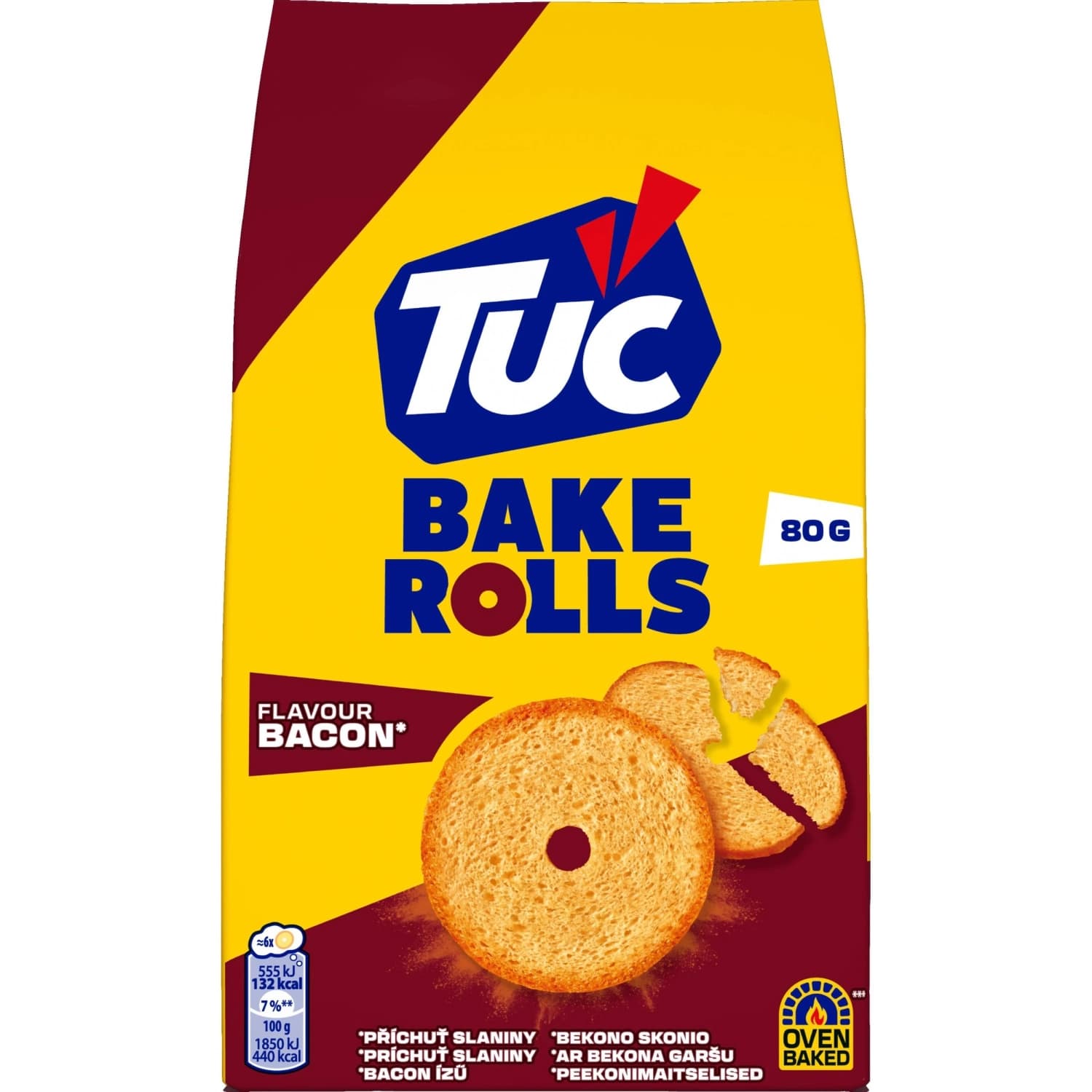 KREKERI TUC BAKE ROLLS SLANINA 80G CHIPITA-slika
