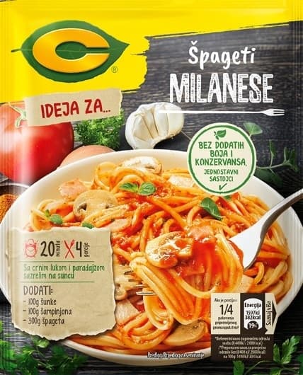 Dodatak C špageti milanese 45g-slika