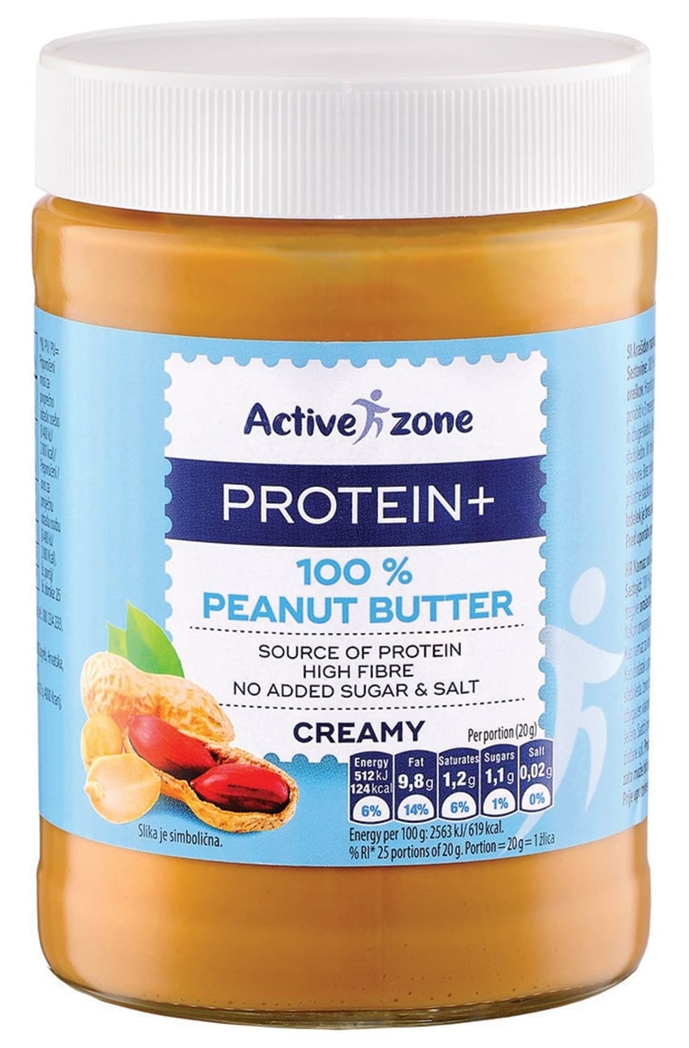 Namaz ACTIVE ZONE kikiriki 100% 500g-slika