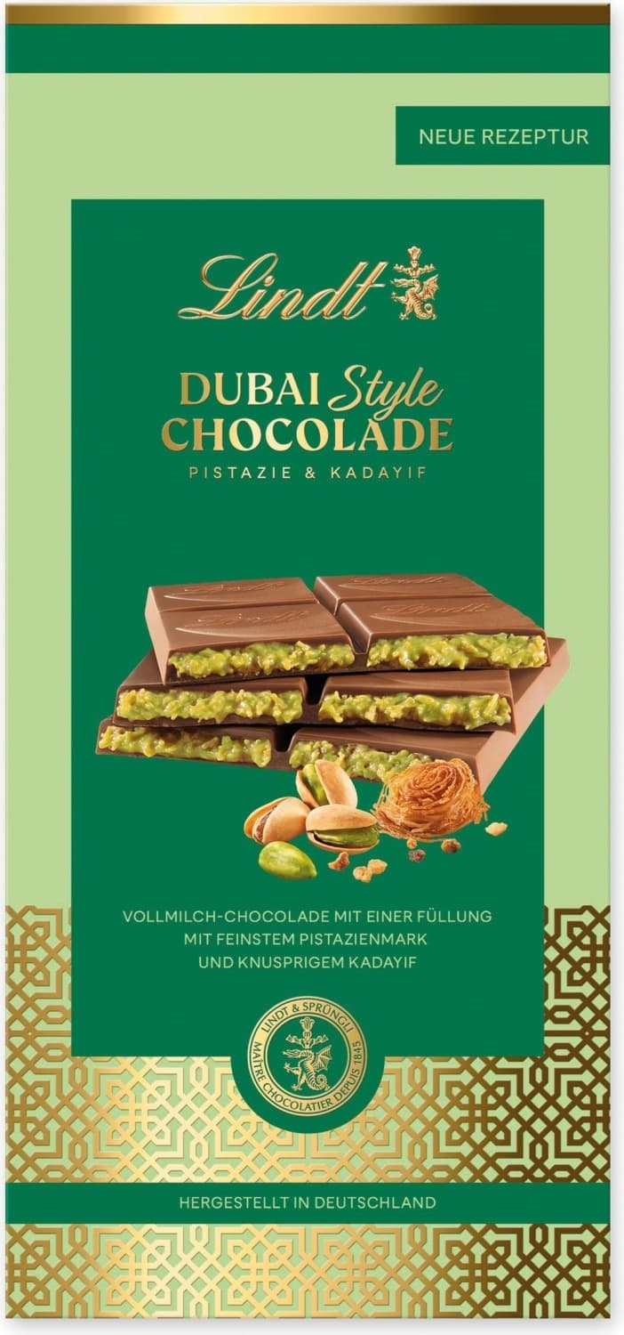 Cokolada Dubai style Lindt 145g-slika