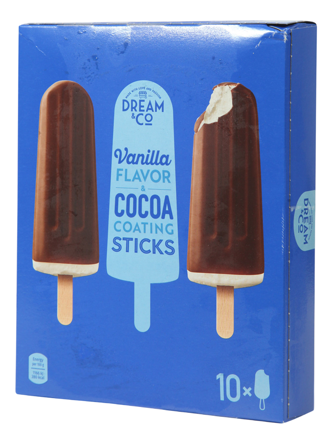 Sladoled vanila preliven ml.cok.10x70ml-slika