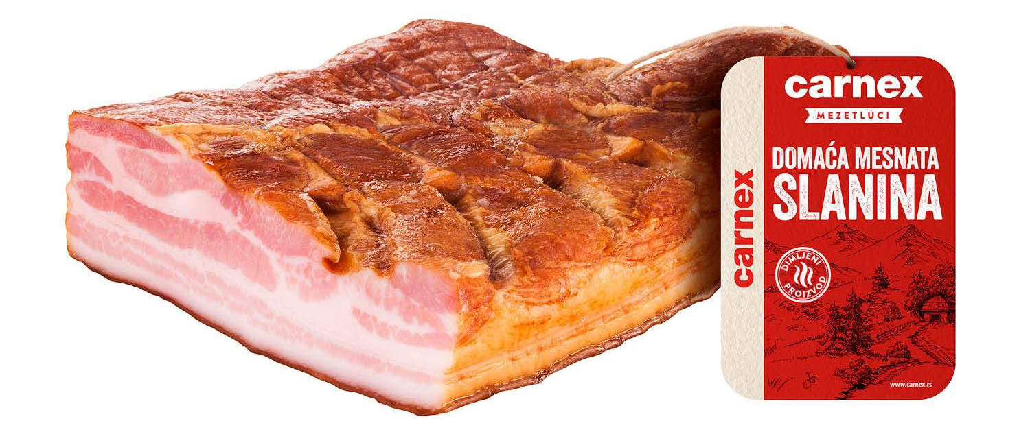 CARNEX domaća mesnata slanina 1kg-slika