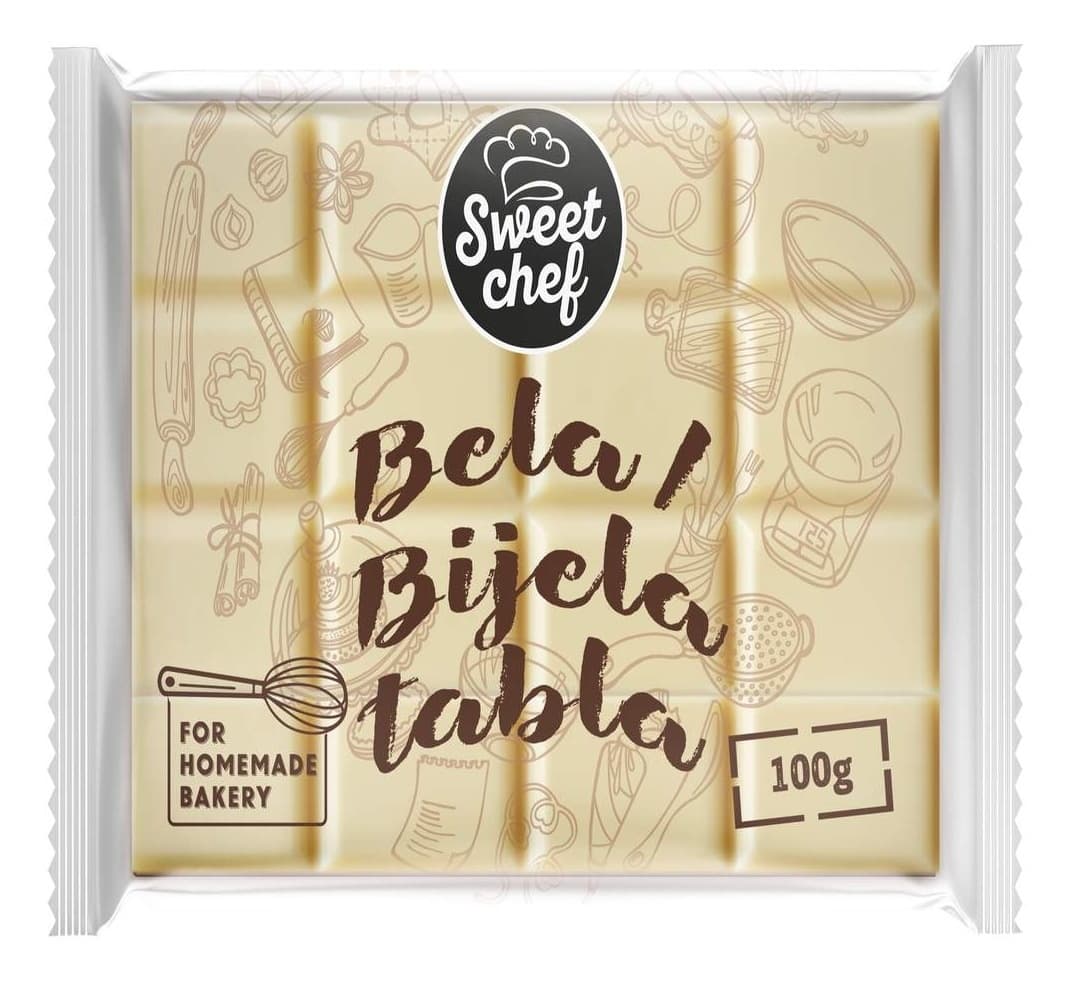Čokolada SWEET CHEF za kuvanje bela 100g-slika