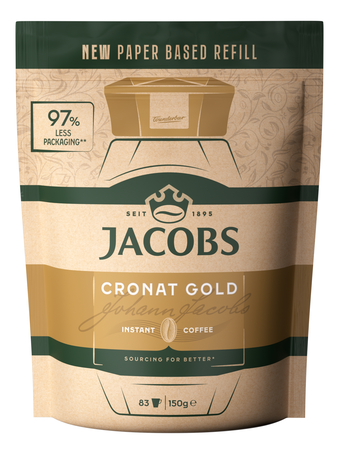 Instant kafa JACOBS Cronat gold kesa 150g-slika