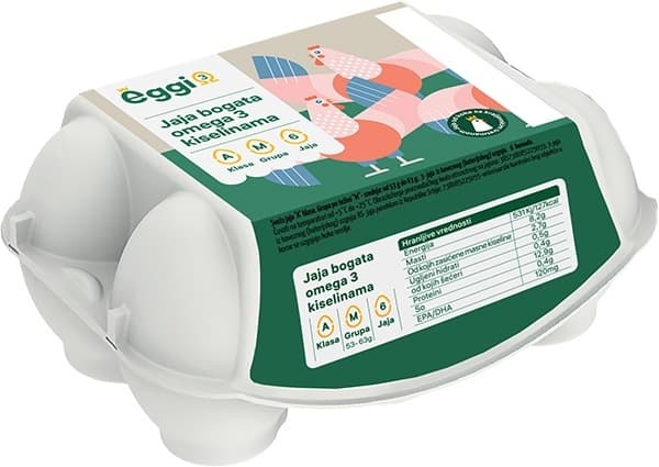 Jaja klasa M omega 3 EGGI 6kom-slika