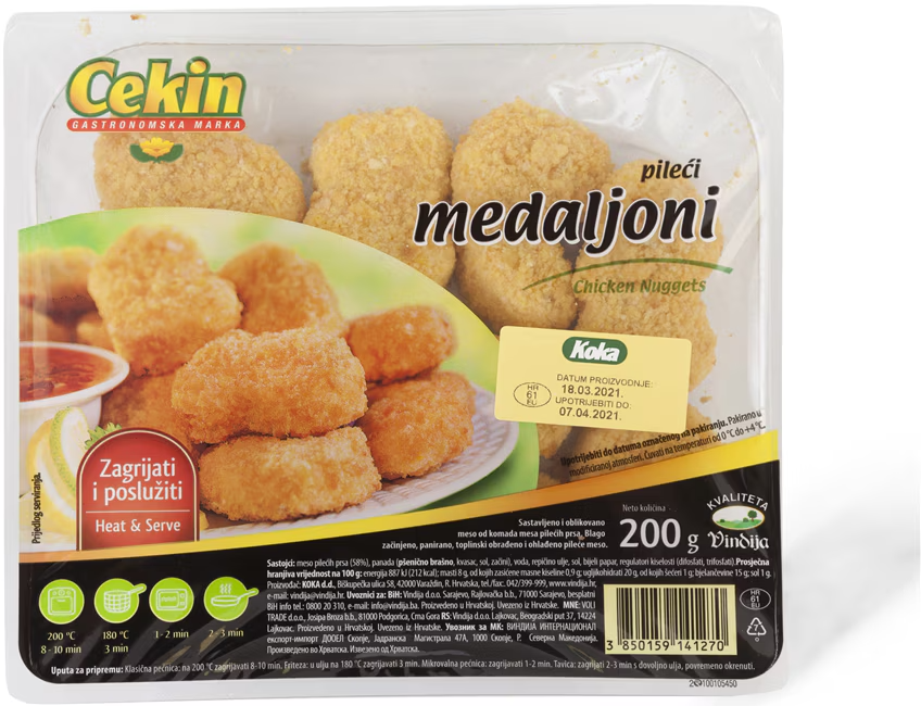 Panirani pileci medaljoni 200 g-slika