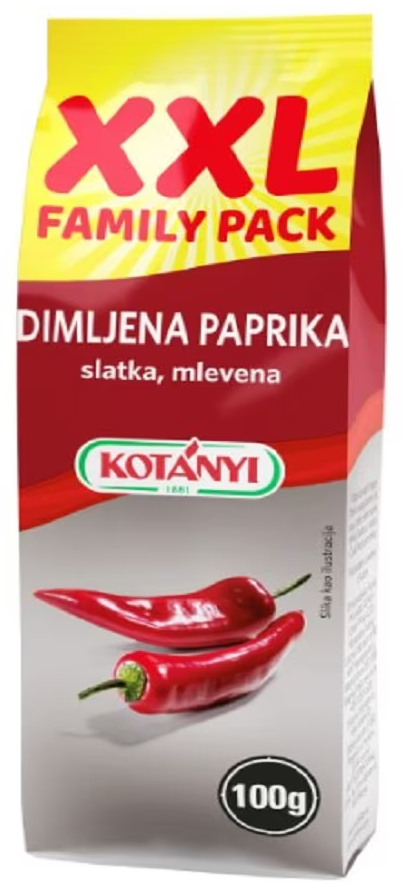 KOTANYI dimljena slatka paprika mlevena XXL 100g -slika
