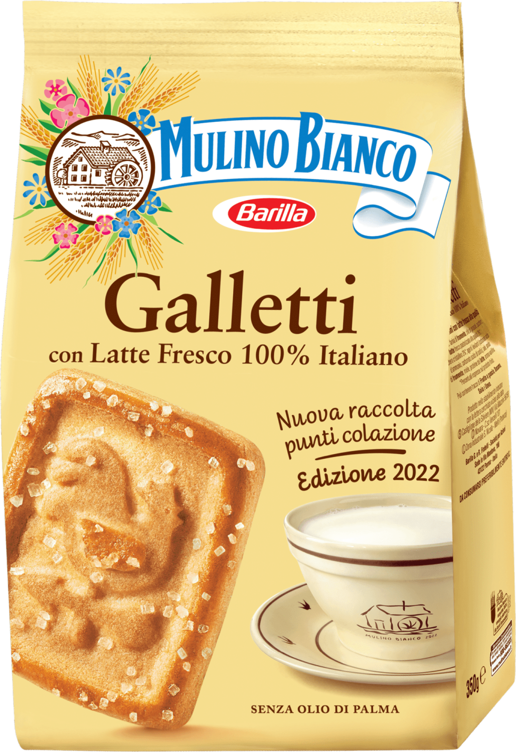 Keks BARILLA Mulino bianco galleti 350g-slika