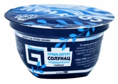 JOGURT GRČKI SOLUNAC STADO MOJE 9%MM 150G-slika