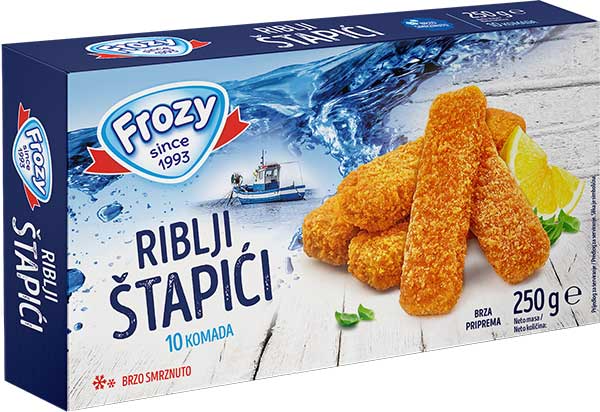 Panirani riblji štapići FROZY 250g-slika