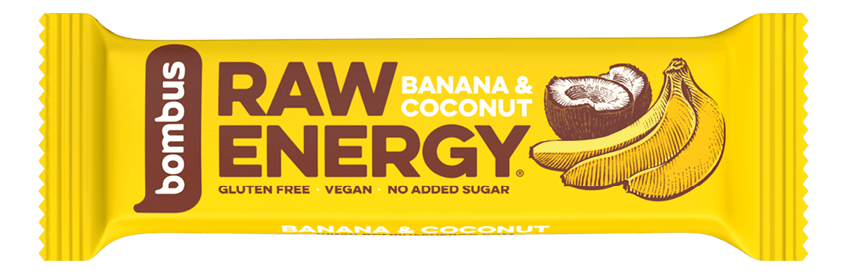 BOMBUS raw energy bar kokos i banana 50g-slika