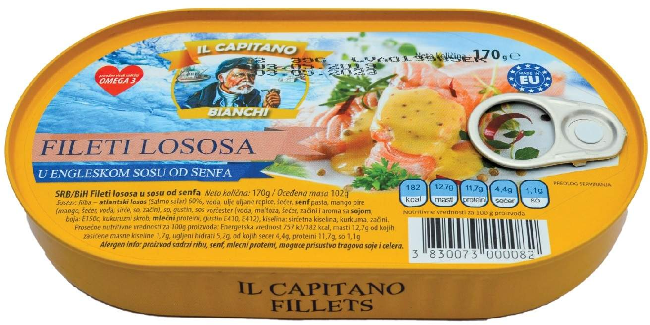 IL CAPITANO filet lososa u sosu od senfa 170g-slika