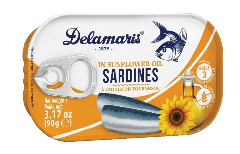 SARDINA BILJNO ULJE 90G DELAMAR-slika