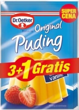Puding DR.OETKER vanila 3+1 gratis 152g-slika