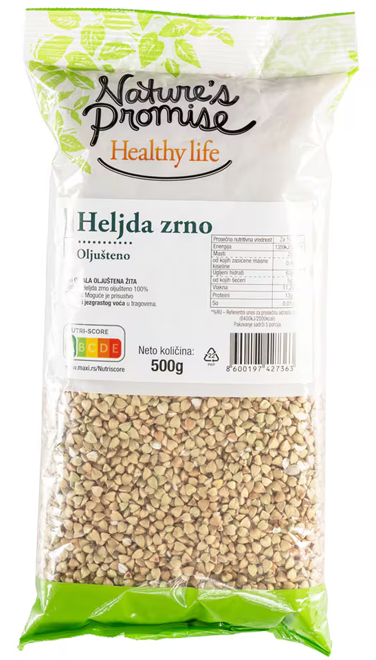 Heljda zrno oljušteno NATURE'S PROMISE 500g-slika