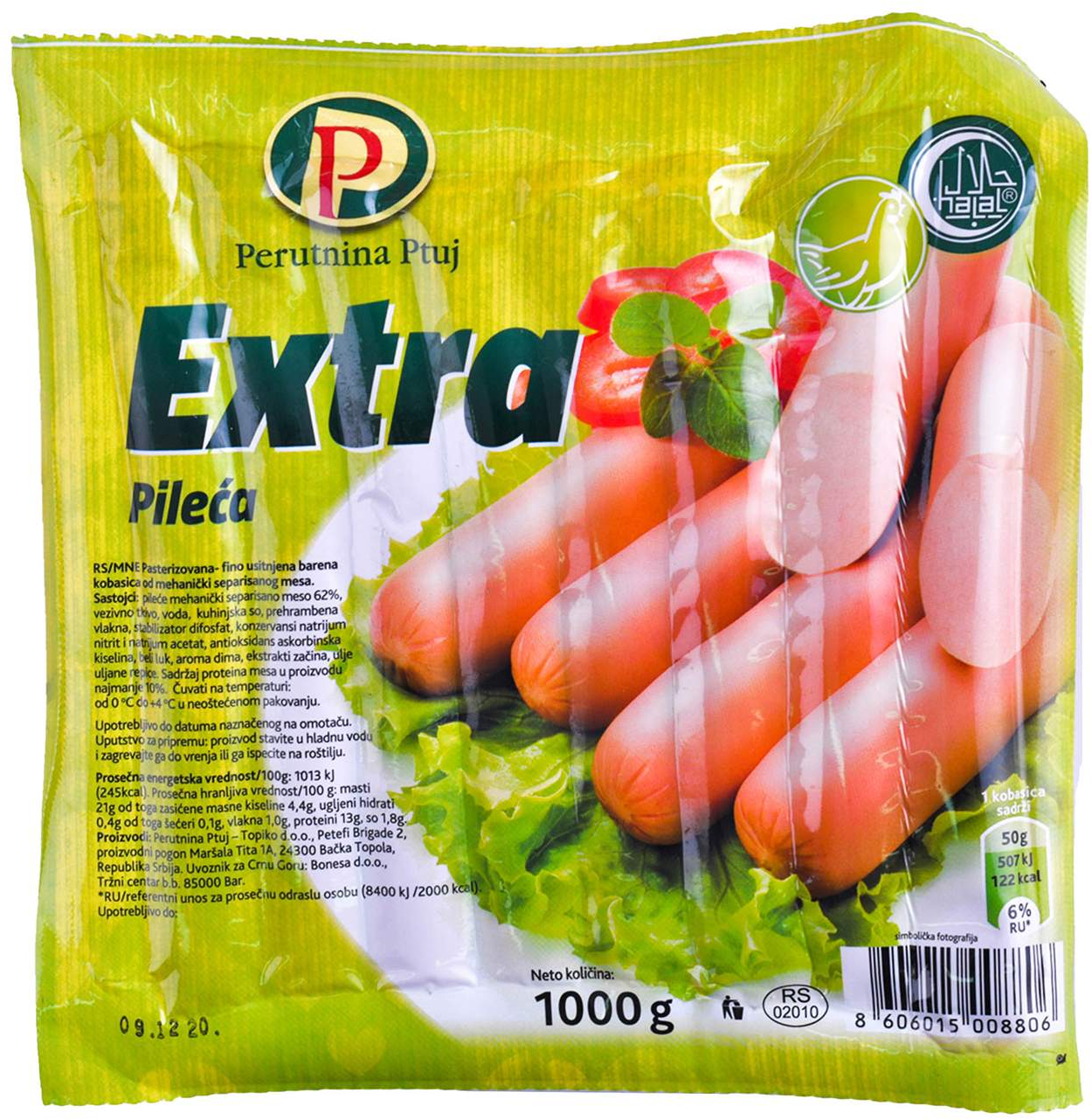 Ekstra virsla Perutnina 1000g-slika