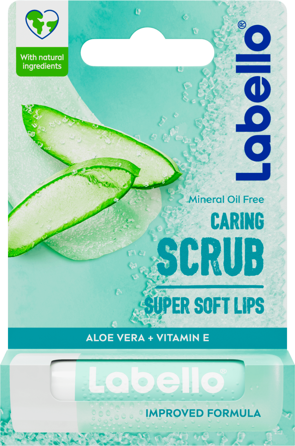 LABELLO aloe vera stick scrub 4,8g-slika