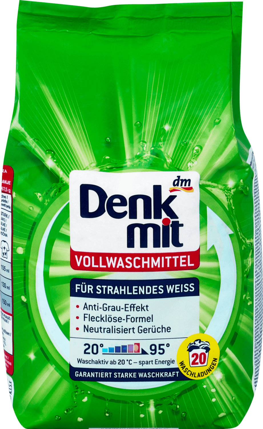 DENKMIT deterdžent za beli veš 20 pranja (1,35kg)-slika
