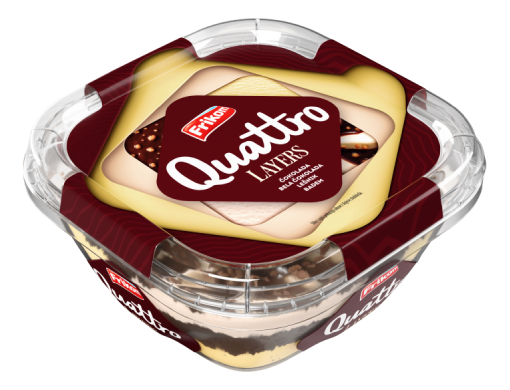 Sladoled QUATTRO Layers rocky road 800ml-slika