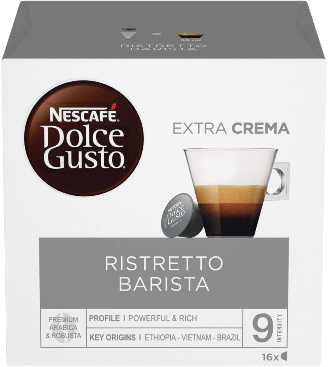 NESCAFE KAPSULE DG RISTRETTO BARISTA 104G 16KAPS-slika