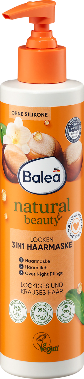 BALEA Natural beauty 3in1 maska za kovrdžavu kosu 250ml-slika