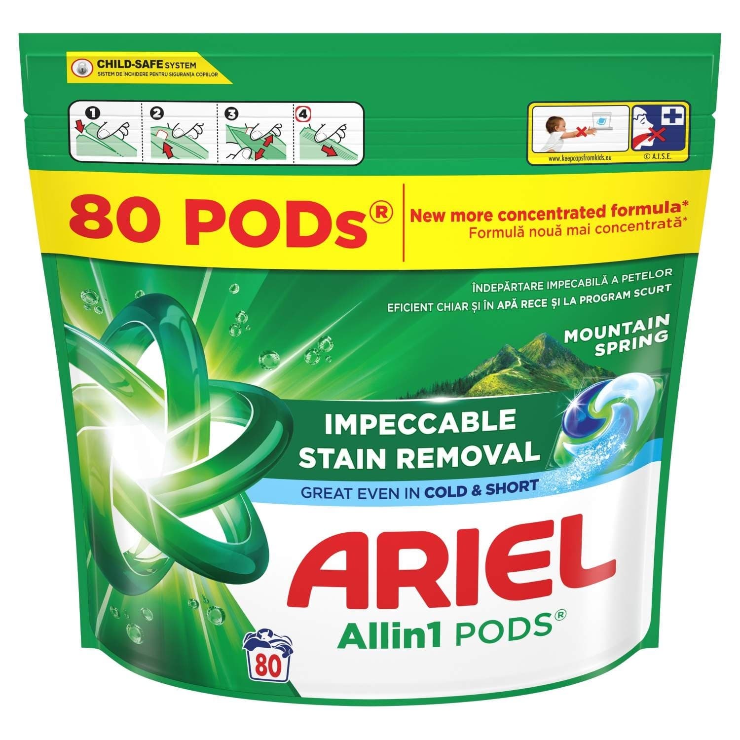 ARIEL PODS Mountain spring kapsule za veš 80kom-slika