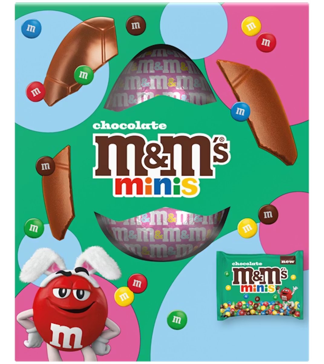 Čokoladno jaje M&M Minis medium 97g-slika