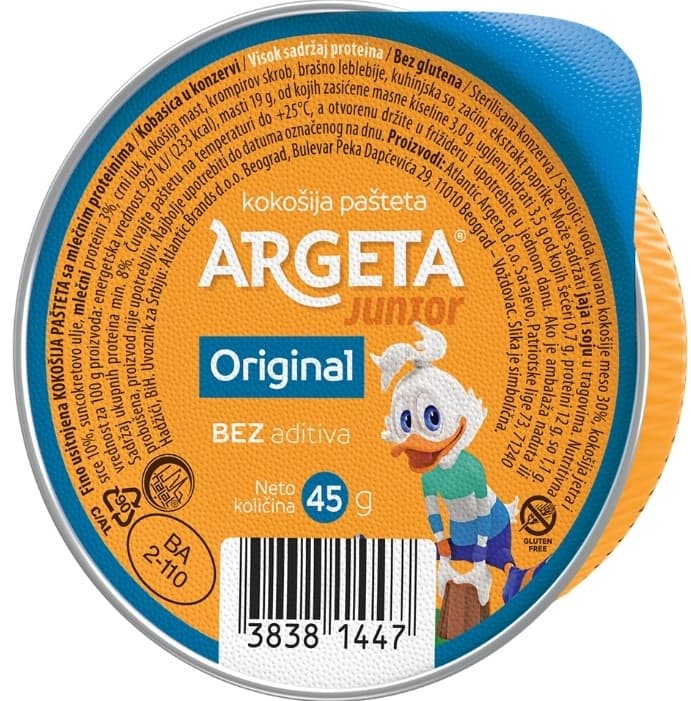 Pašteta ARGETA junior 45g-slika