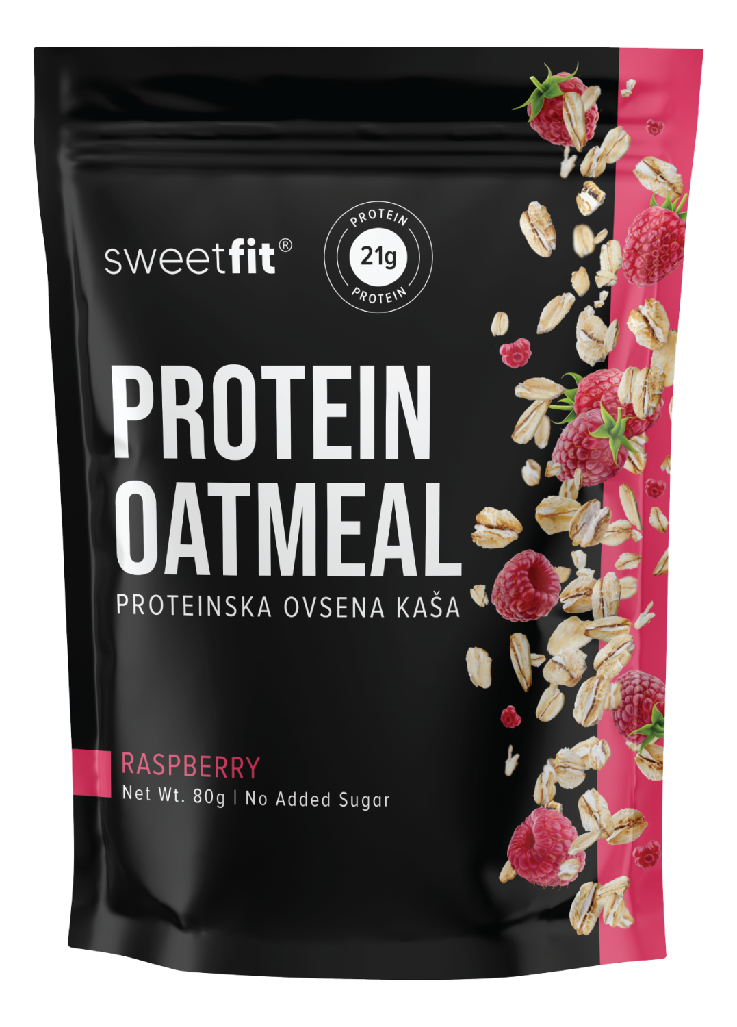 KAŠA PROTEINSKA MALINA 80G SWEET FI-slika