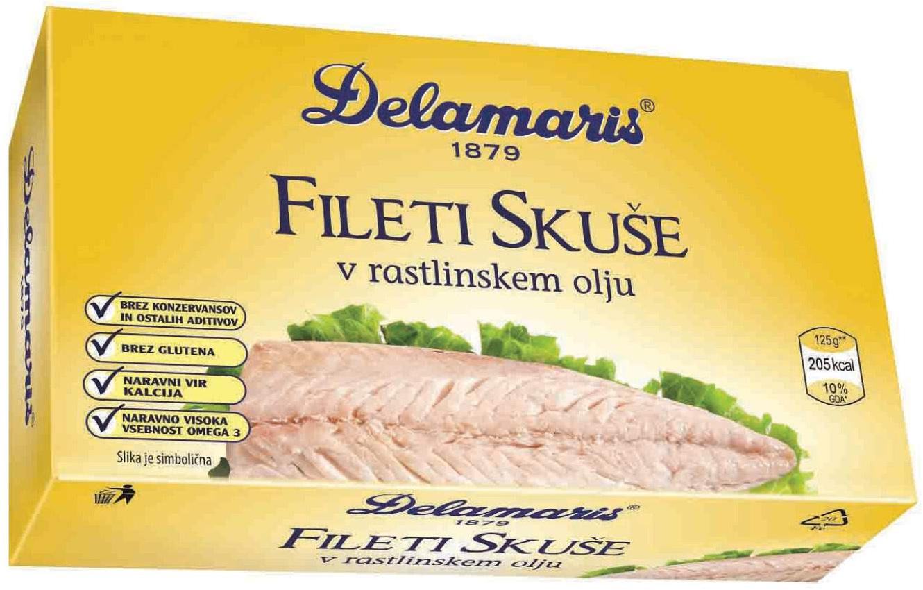 Filet skuse u bilj.ulju Delamaris 125g-slika