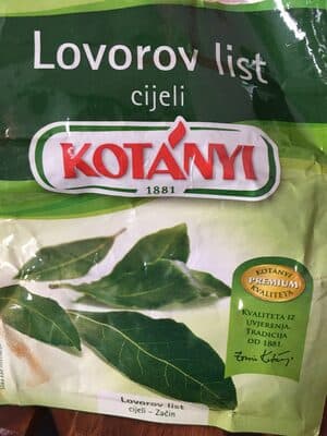 Lovorov list Kotanyi 5g-slika