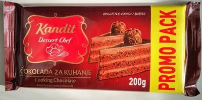ČOKOLADA KANDIT 200G ZA KUVANJE-slika