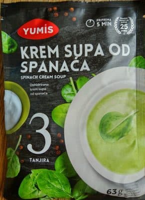 Krem supa YUMIS od spanaća 63g-slika
