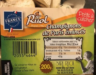 Sampinjoni seckani, 250g 250g-slika