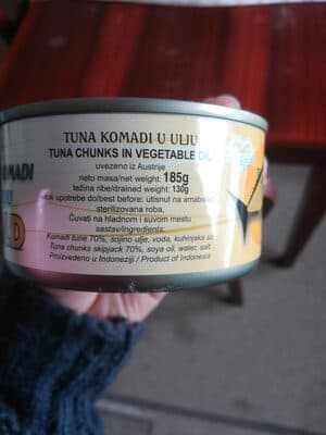 TUNA KOMADI 185G QVATTRO-slika