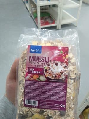 MUSLI SA 5 VRSTA VOCA 420G FUN&F-slika