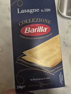 Lazanje bez jaja Barilla 250g-slika