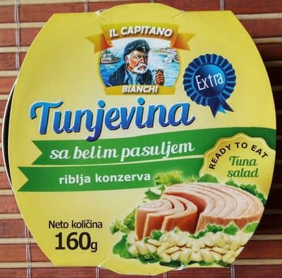 TUNJEVINA KOMADI SA BELIM PASULJEM 160G IL CAPITANO-slika
