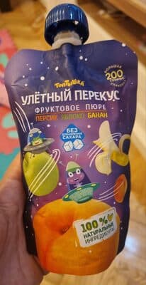 Vocni pire breskva, jabuka, banana 200 g Фруктовое пюре персик, яблоко, банан 200 г-slika