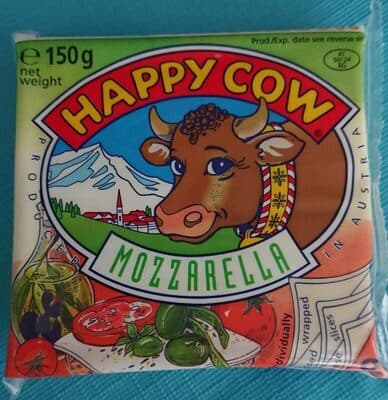 SIR MOZZARELLA SLAJS HAPPY COW 150G WOERLE-slika